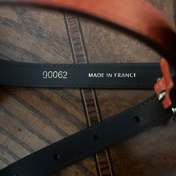 Maison Boinet Leather Belt- Black/Gold